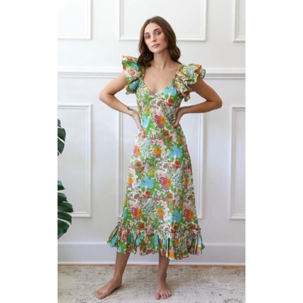 Mille Klara Dress in Summer Garden Sz. L